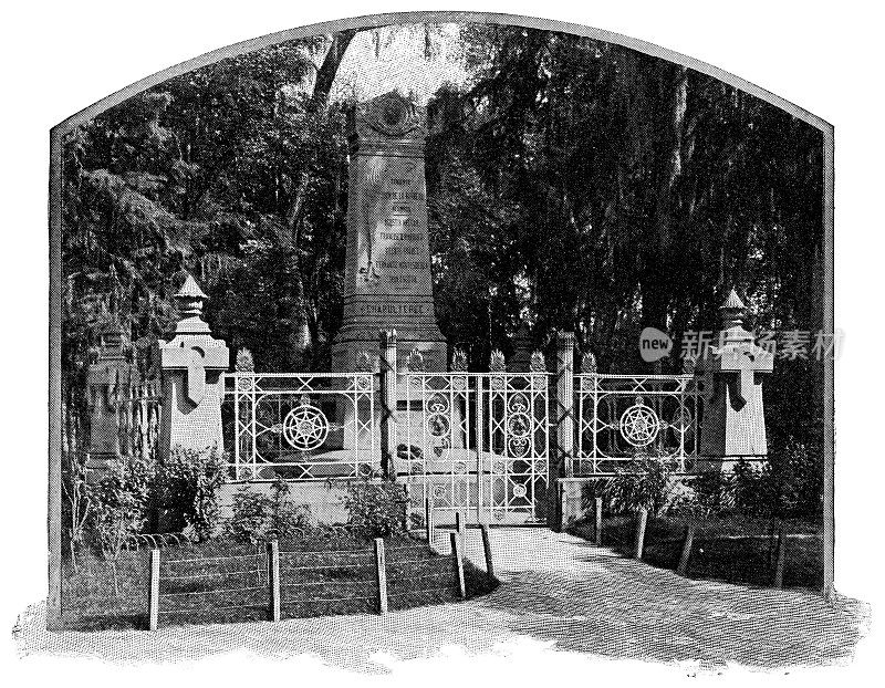 查普尔特佩克(查普尔特佩克公园)在墨西哥城的儿童英雄方尖碑，墨西哥- 19世纪